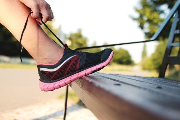 Runner's Shoes—Proper shoes can prevent injuries, but orthotics can help heal