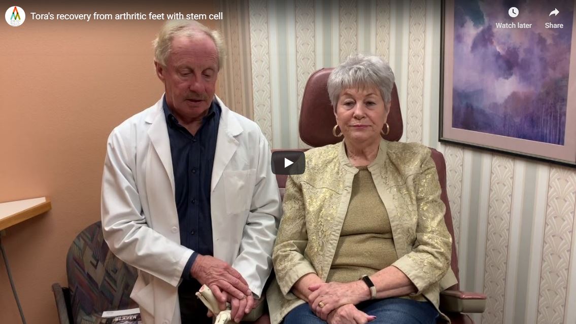 toras recovery arthritic feet stem cell